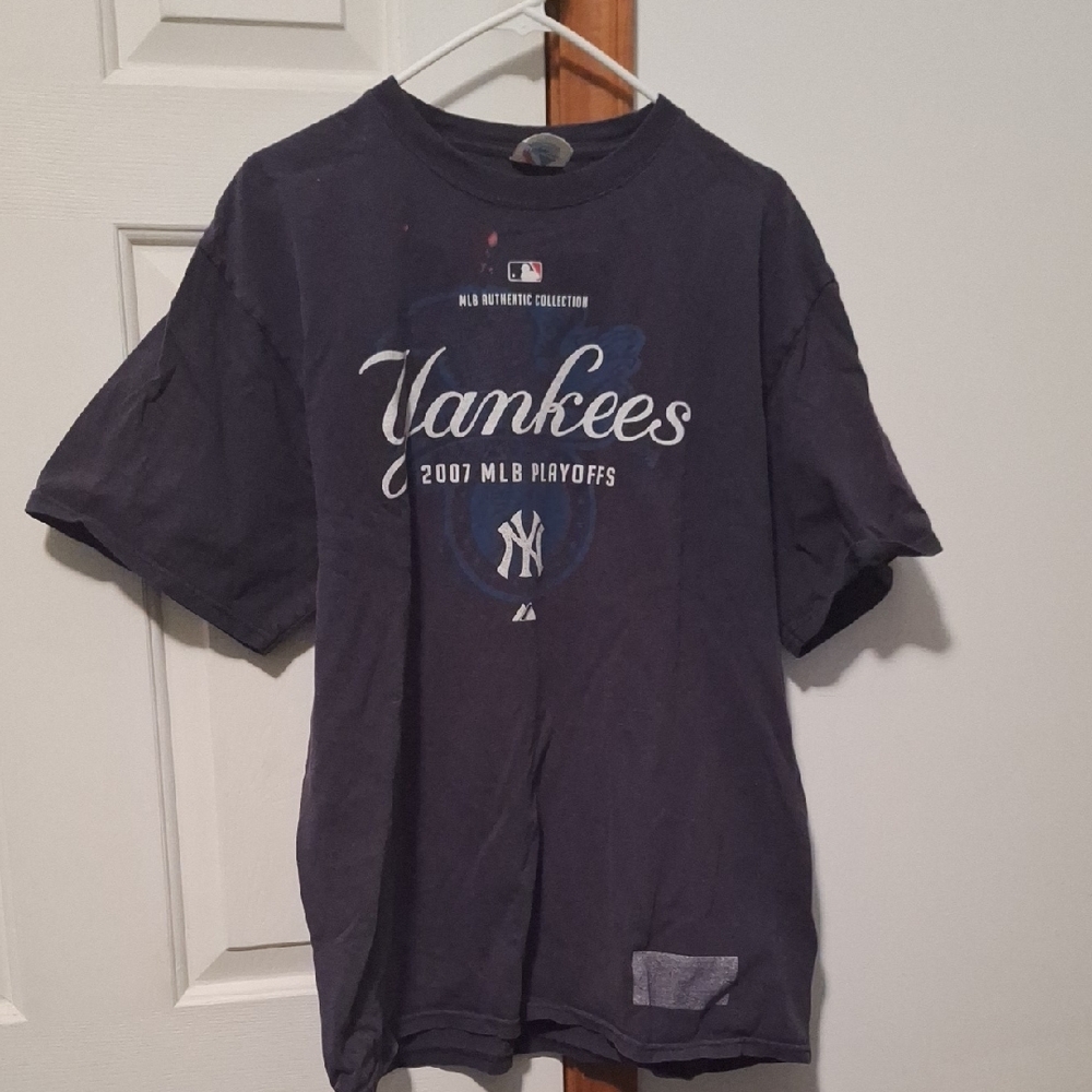MLB Yankees 2007 Playoffs Navy Tee